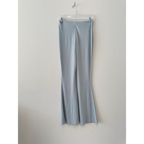 L'Academie Chance Light Blue Pull-On Flare Pants Stretchy Jersey Size Small - Picture 5 of 7